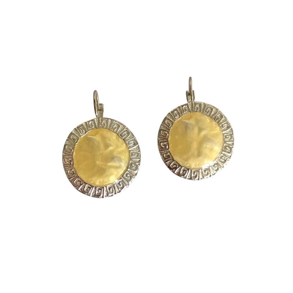 Vintage Greek sunshine earrings